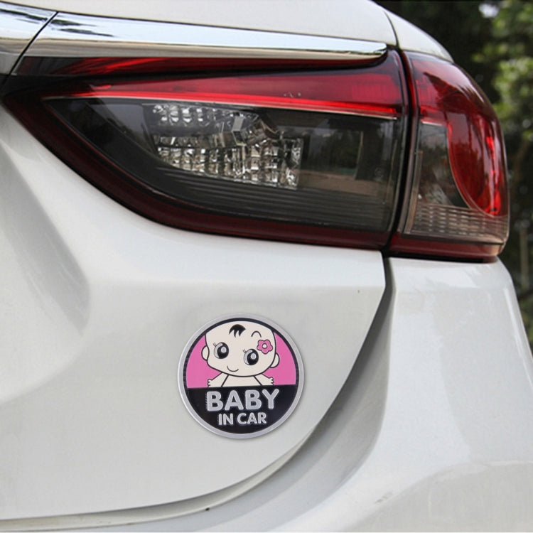 Baby in Car Lovely Smile Face Adoreable Car Free Sticker