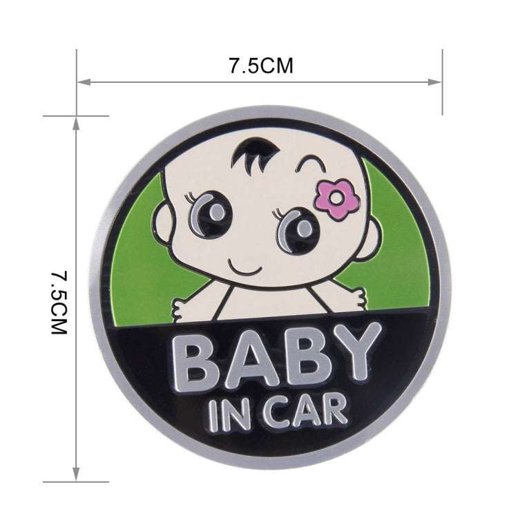 Baby in Car Lovely Smile Face Adoreable Car Free Sticker