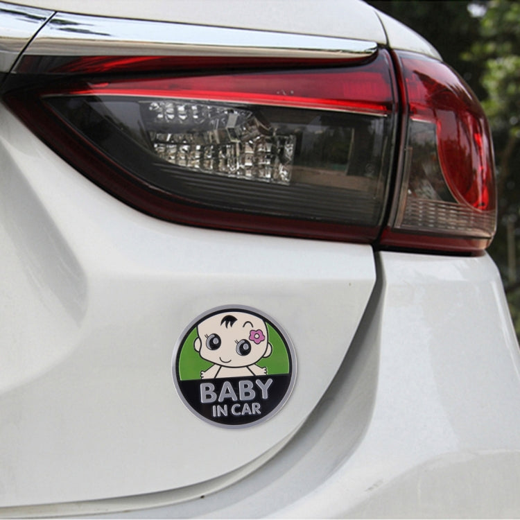 Baby in Car Lovely Smile Face Adoreable Car Free Sticker