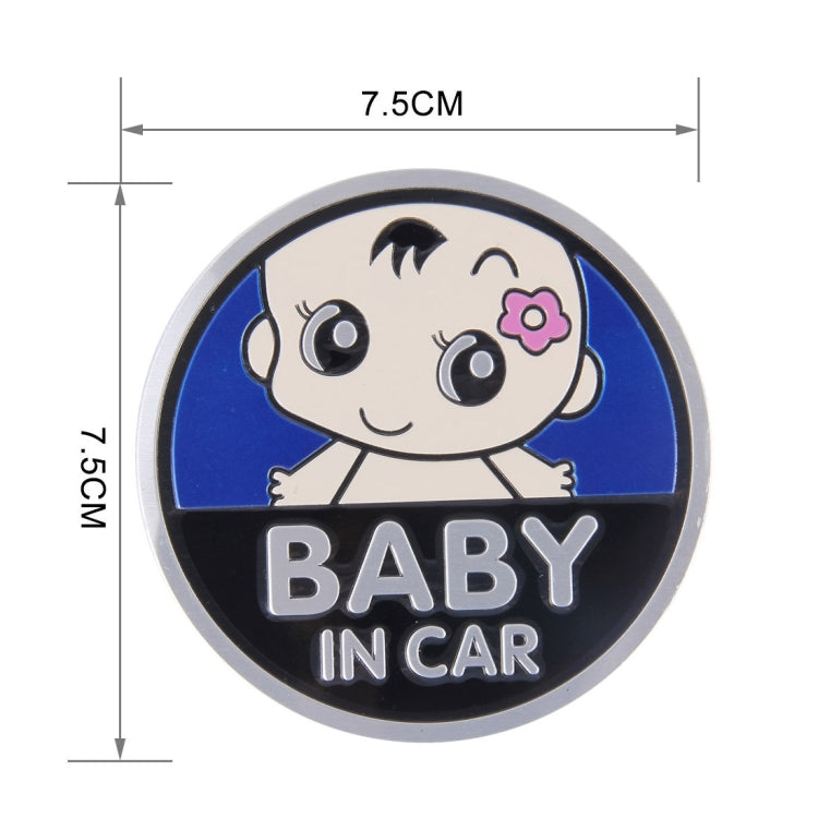 Baby in Car Lovely Smile Face Adoreable Car Free Sticker