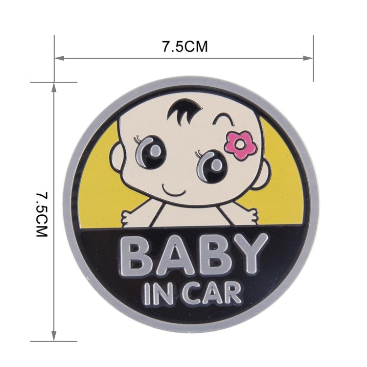 Baby in Car Lovely Smile Face Adoreable Car Free Sticker