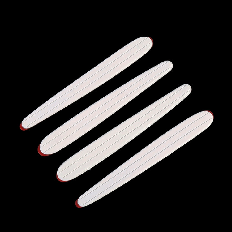 4 PCS Door Edge Guards Trim Molding Protection Strip Scratch Protector Car Door Guard Crash Barriers Sticker(White)