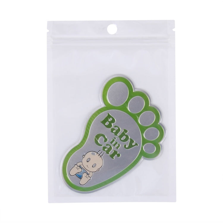 Baby in Car Happy Feet Shape Adoreable Style Car Free Sticker