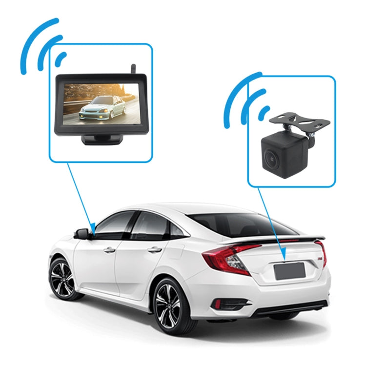 PZ612-W IP67 120 Degree Car Rearview Mirror Monitor