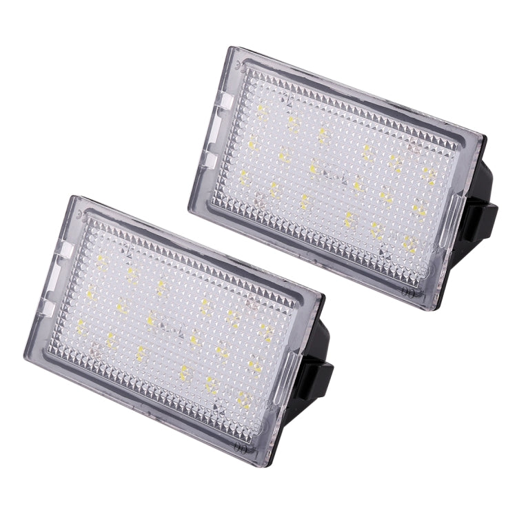2 PCS DC 12V 3W 150LM 6000K LED License Plate Light 18LEDs SMD-3528 Bulbs Lamps for Land Rover