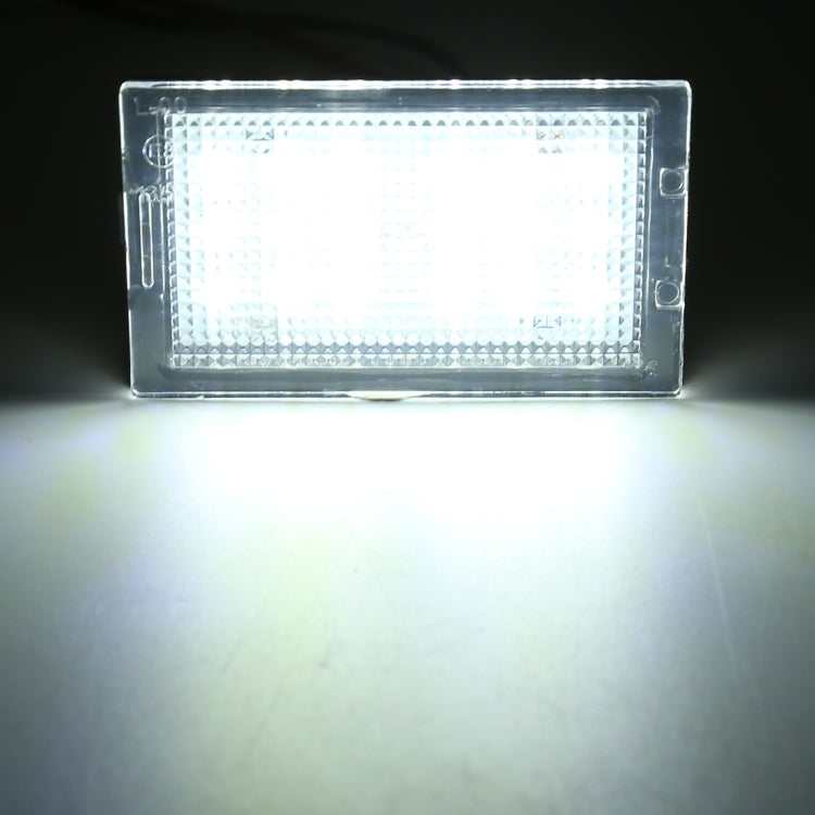 2 PCS DC 12V 3W 150LM 6000K LED License Plate Light 18LEDs SMD-3528 Bulbs Lamps for Land Rover
