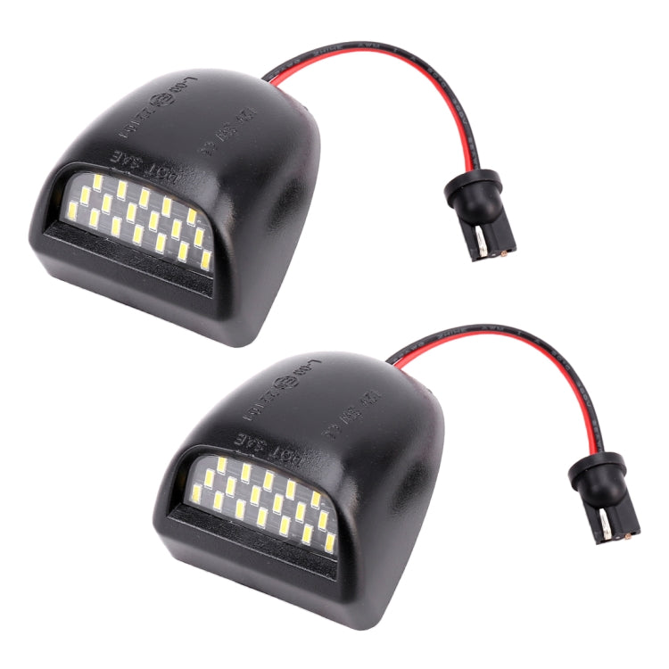 2 PCS DC 12V 3W 150LM 6000K LED License Plate Light 18LEDs SMD-4014 Bulbs Lamps for Chevrolet