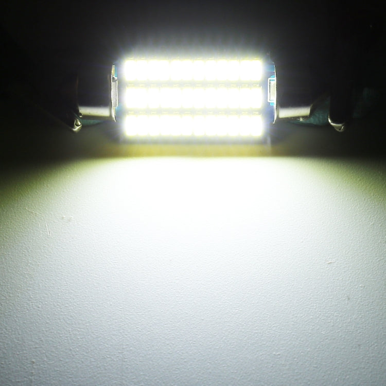 2 PCS 36mm DC12V / 1.5W / 6000K / 100LM 30LEDs SMD-3014 Car License Plate Light / Dome Light, with Decoder
