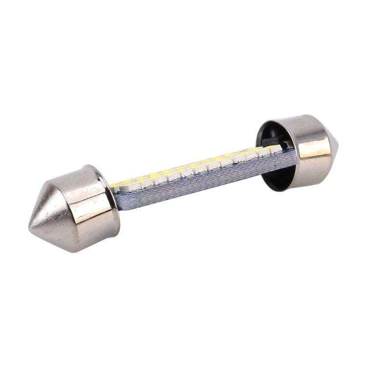 2 PCS 39mm DC12V / 1.5W / 6000K / 100LM 36LEDs SMD-3014 Car License Plate Light / Dome Light, with Decoder