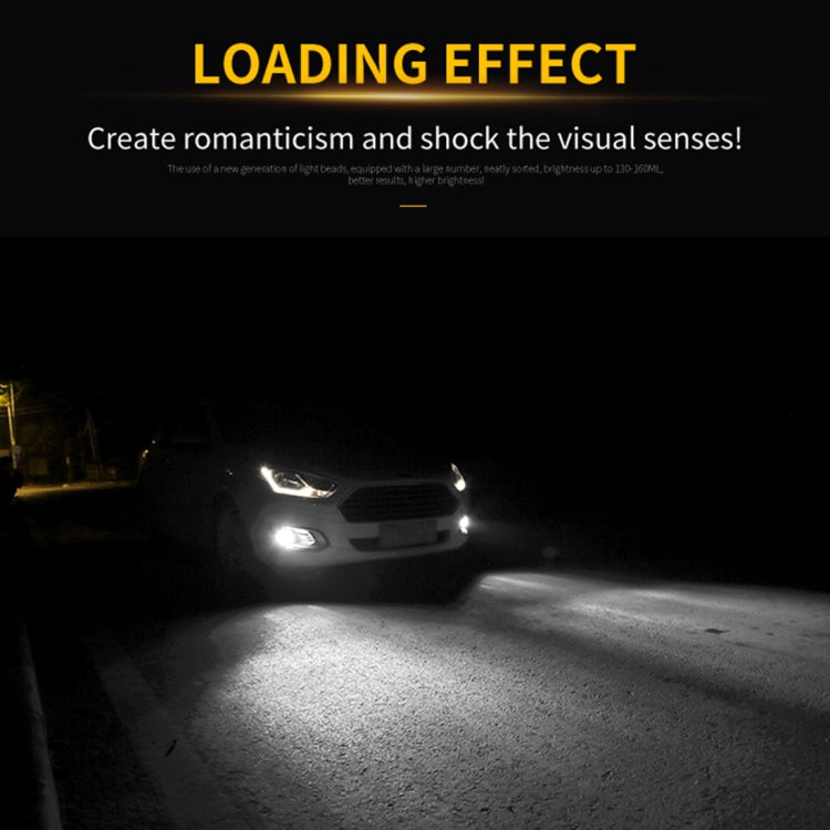 2 PCS 9005 DC9-16V / 8.2W / 6000K / 655LM Car Auto Fog Light 66LEDs SMD-2016 Lamps