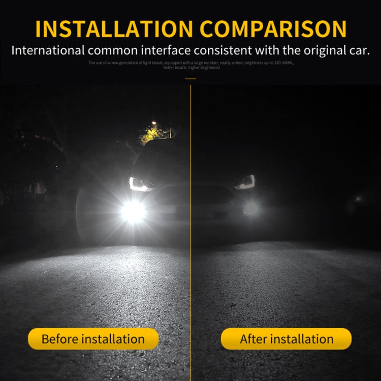 2 PCS H7 DC9-16V / 8.2W / 6000K / 655LM Car Auto Fog Light 66LEDs SMD-2016 Lamps