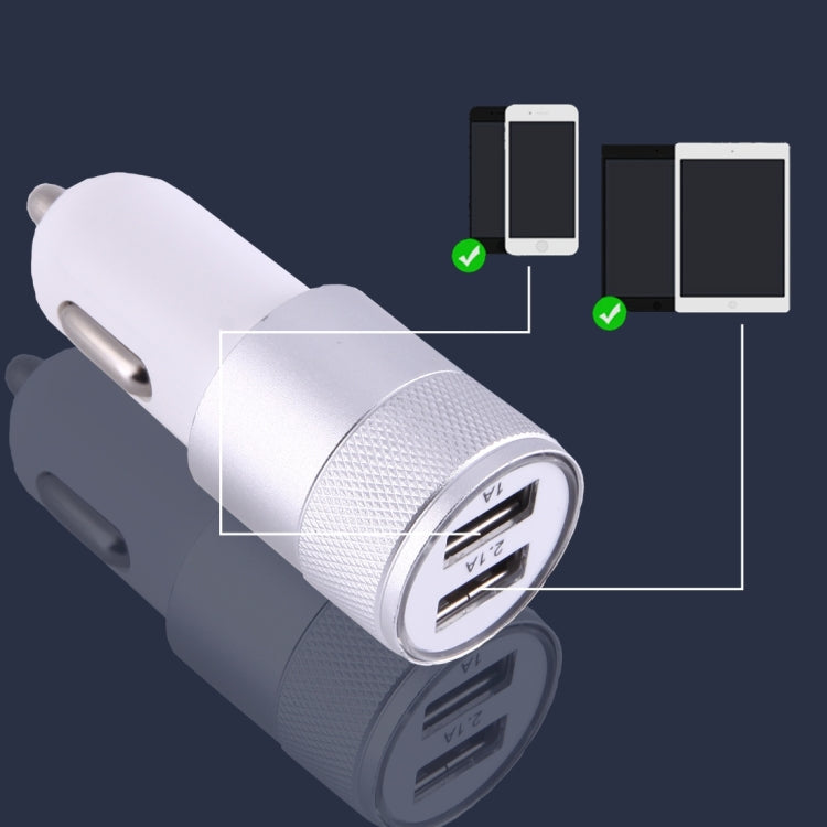 5V 2.1A/1A 2-Ports USB Universal Car Charger, For iPhone, iPad, Samsung, HTC, Sony, LG, Huawei, Lenovo, and other Smartphones or Tablet