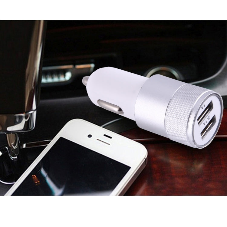 5V 2.1A/1A 2-Ports USB Universal Car Charger, For iPhone, iPad, Samsung, HTC, Sony, LG, Huawei, Lenovo, and other Smartphones or Tablet