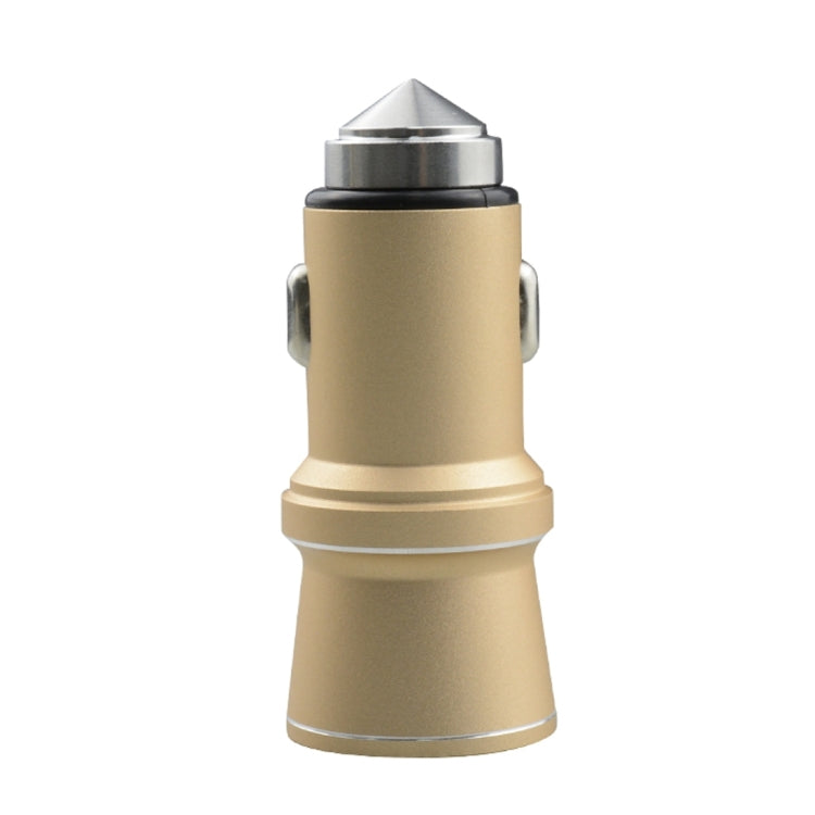 SEZU Tower 2nd Generation Aviation Aluminium 1A + 2.1A Dual USB Car Charger with Safety Hammer