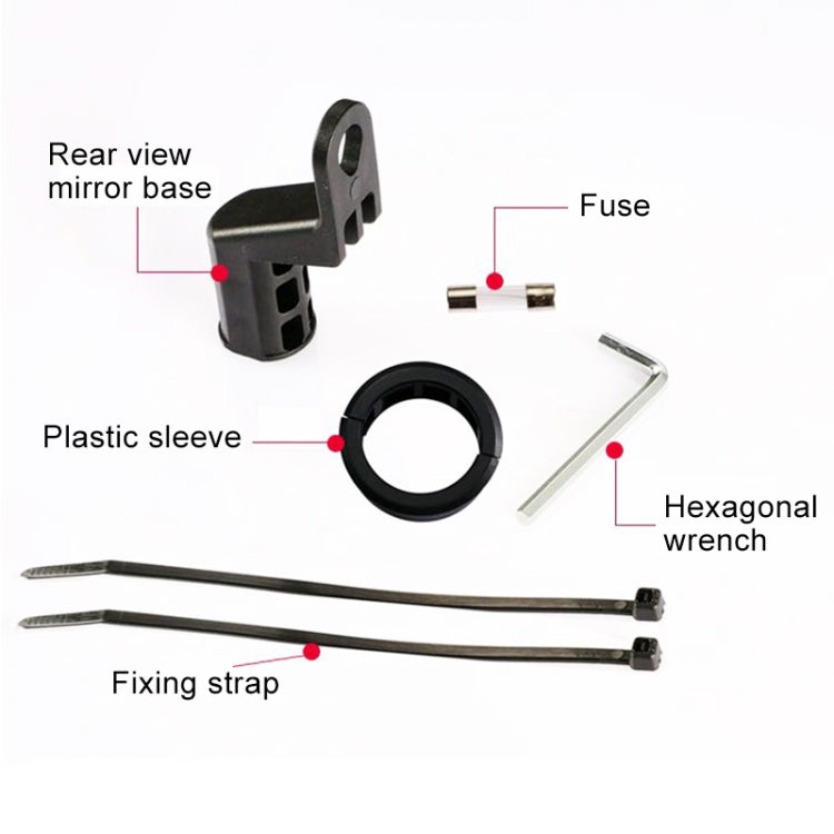 Motorcycles / Bicycle USB Charger QC 3.0 Fast Charging Phone Bracket, Suitable for 6-9cm Device