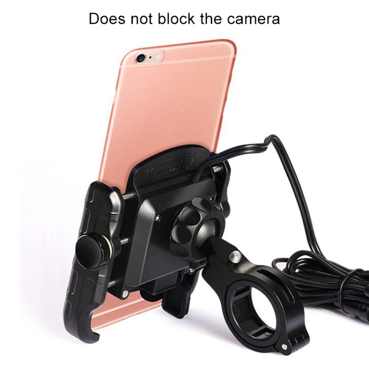 Motorcycles / Bicycle USB Charger QC 3.0 Fast Charging Phone Bracket, Suitable for 6-9cm Device