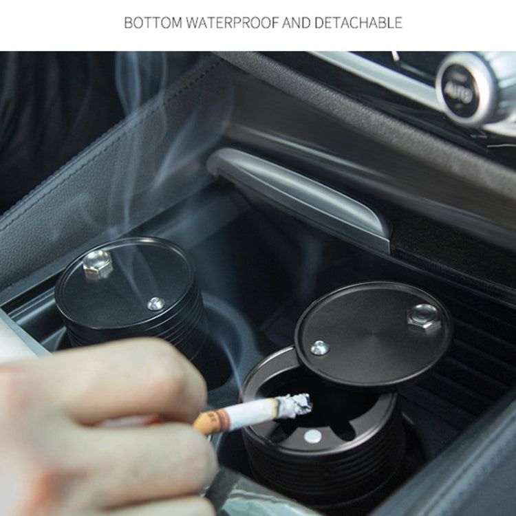 Universal Portable Car Metal Trash Rubbish Bin Ashtray