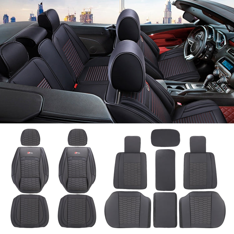Universal Car Seat Cushion Leather Seat Cover, Five Seats