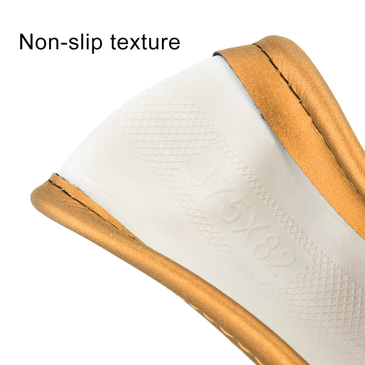 Universal Car Wave Matte Leather + Cotton Steering Wheel Cover, Diameter: 38cm