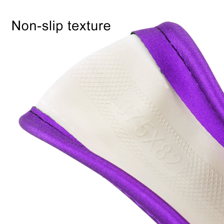 Universal Car Wave Matte Leather + Cotton Steering Wheel Cover, Diameter: 38cm