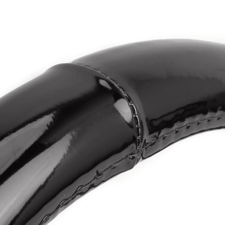 Universal Car Plating Matte Leather + Cotton Steering Wheel Cover, Diameter: 38cm