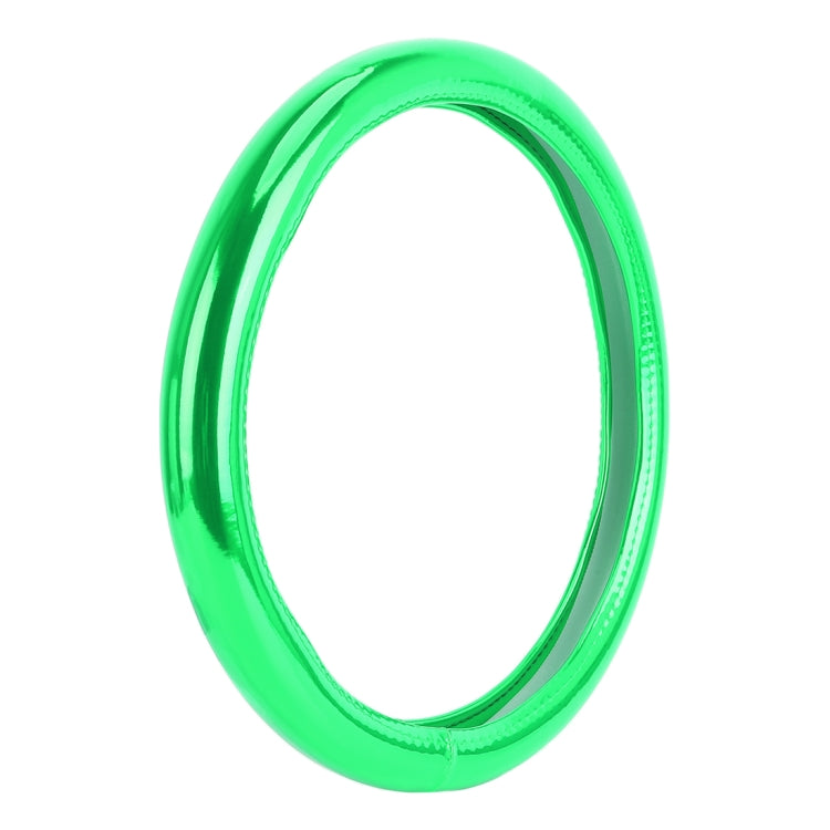 Universal Car Plating Matte Leather + Cotton Steering Wheel Cover, Diameter: 38cm