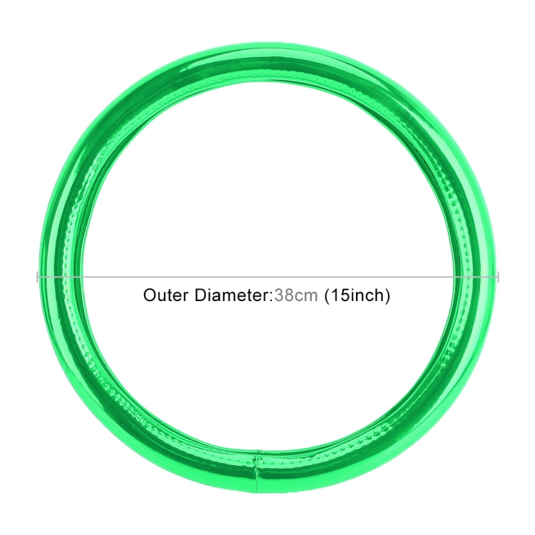 Universal Car Plating Matte Leather + Cotton Steering Wheel Cover, Diameter: 38cm