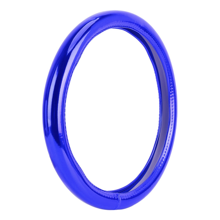 Universal Car Plating Matte Leather + Cotton Steering Wheel Cover, Diameter: 38cm