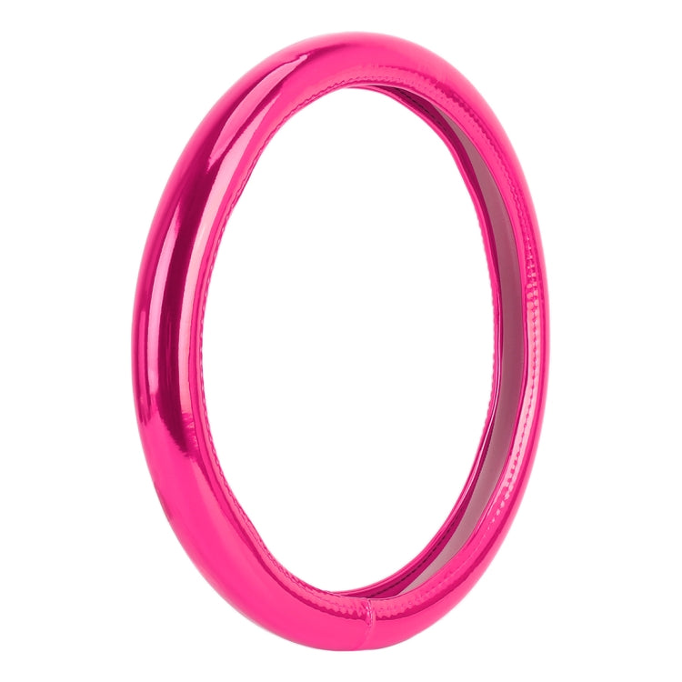 Universal Car Plating Matte Leather + Cotton Steering Wheel Cover, Diameter: 38cm