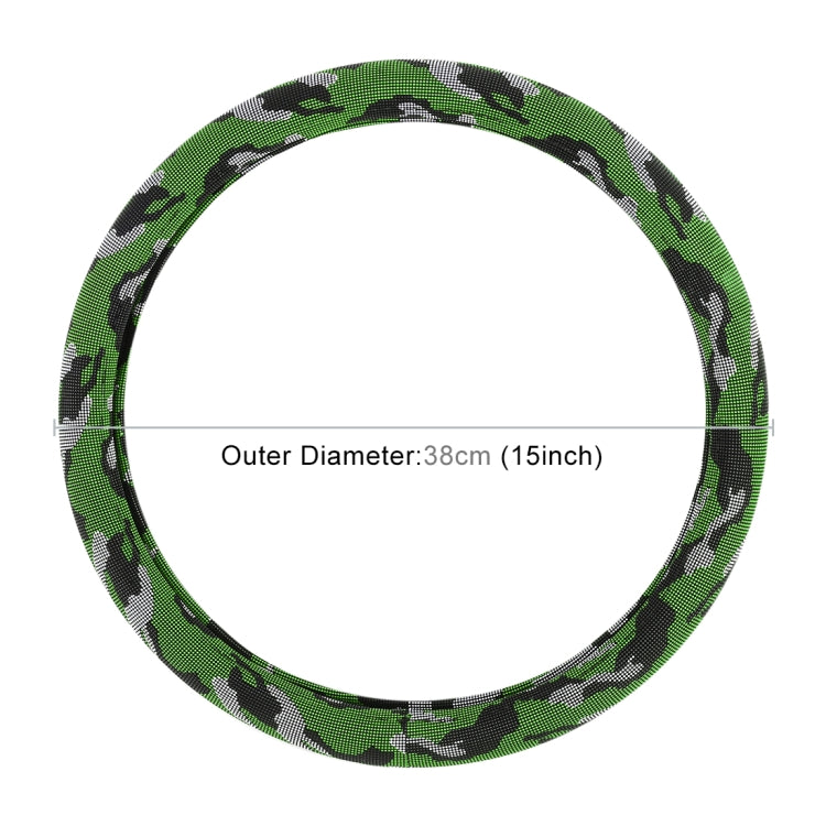 Universal Car Camouflage Silicon Steering Wheel Cover, Diameter: 38cm