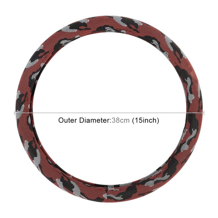 Universal Car Camouflage Silicon Steering Wheel Cover, Diameter: 38cm