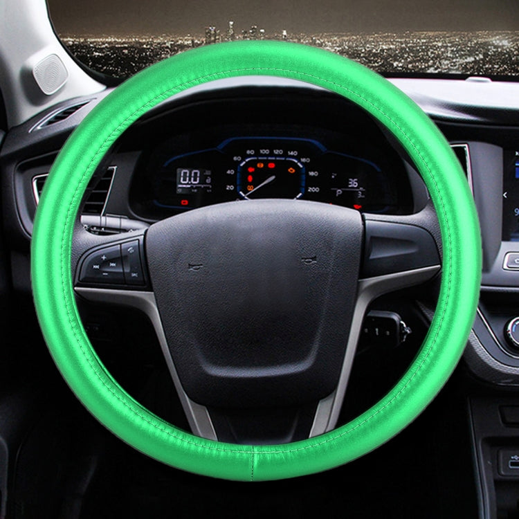 Universal Car Plating Leather Steering Wheel Cover, Diameter: 38cm