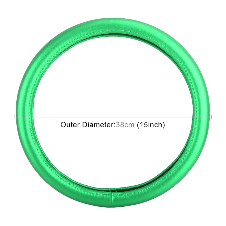 Universal Car Plating Leather Steering Wheel Cover, Diameter: 38cm