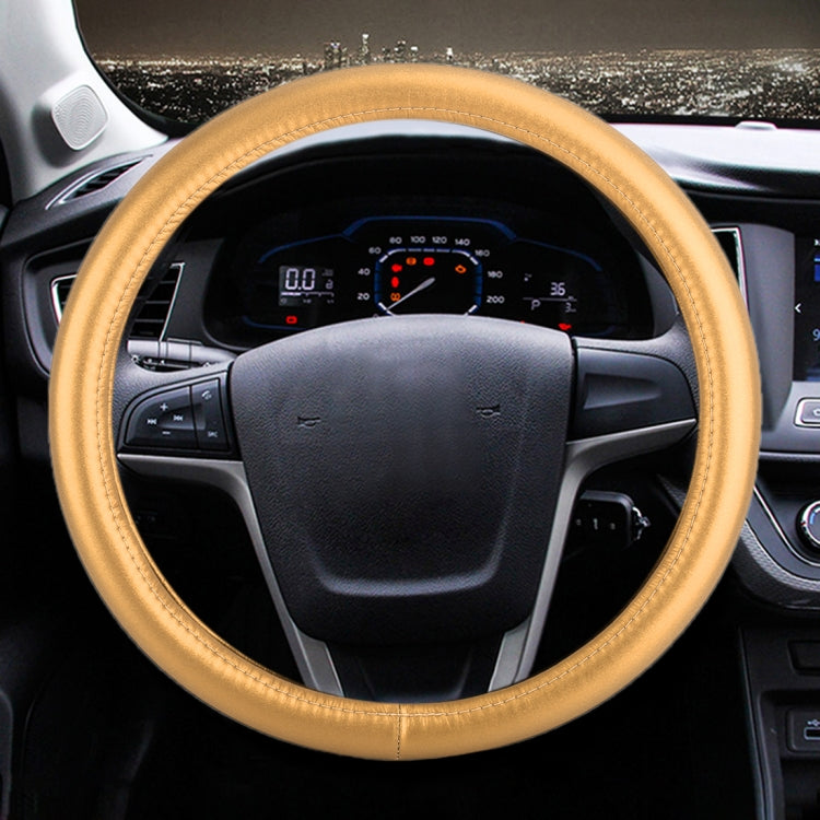 Universal Car Plating Leather Steering Wheel Cover, Diameter: 38cm
