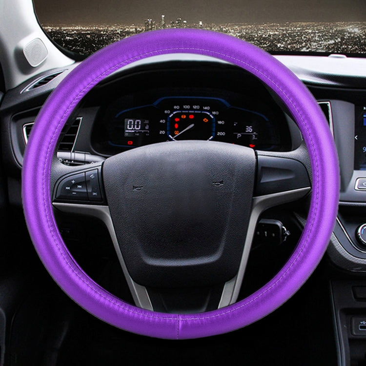 Universal Car Plating Leather Steering Wheel Cover, Diameter: 38cm