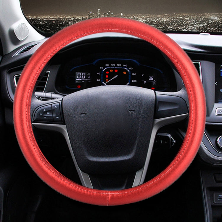 Universal Car Plating Leather Steering Wheel Cover, Diameter: 38cm