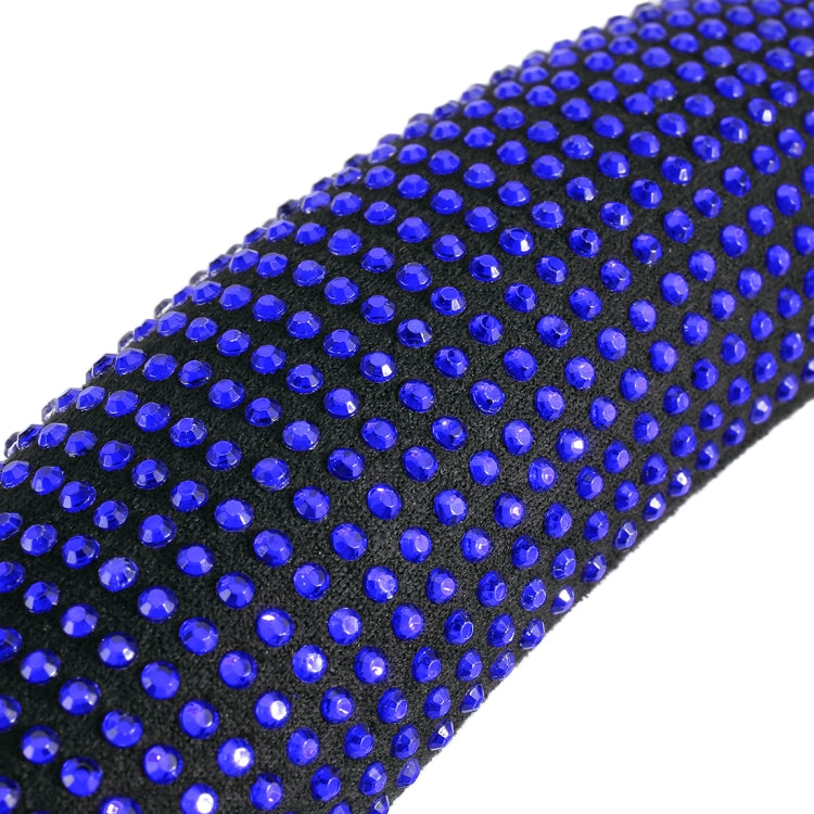 Universal Car Leather + Diamond Steering Wheel Cover, Diameter: 38cm