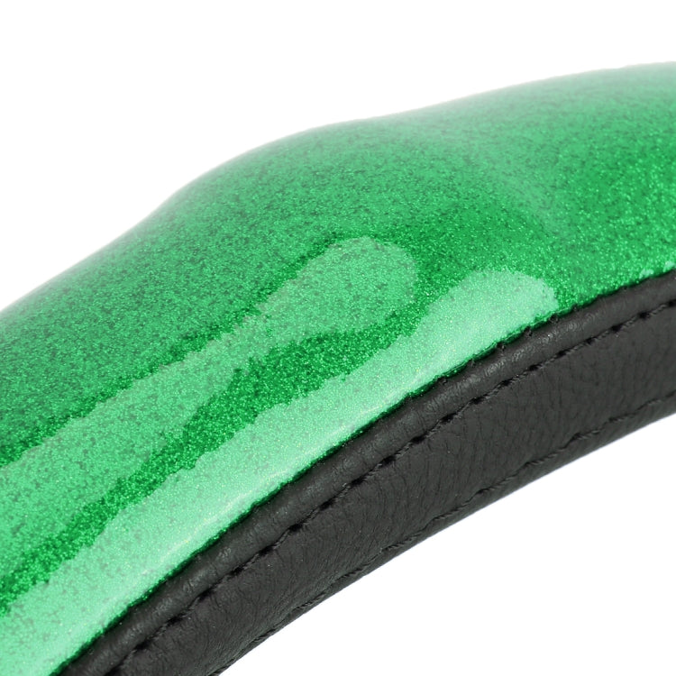 Universal Car Plating Bamboo Knot Leather Steering Wheel Cover, Diameter: 38cm