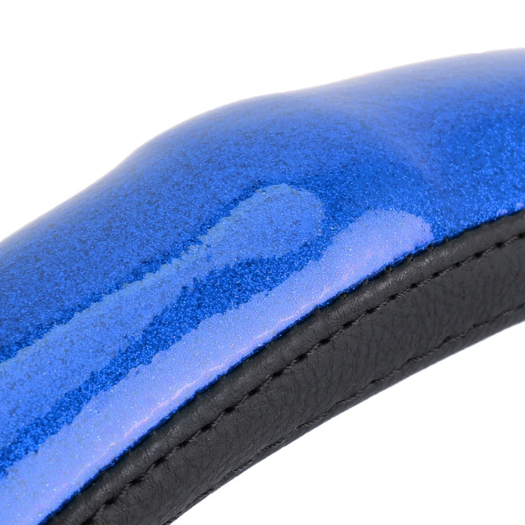 Universal Car Plating Bamboo Knot Leather Steering Wheel Cover, Diameter: 38cm