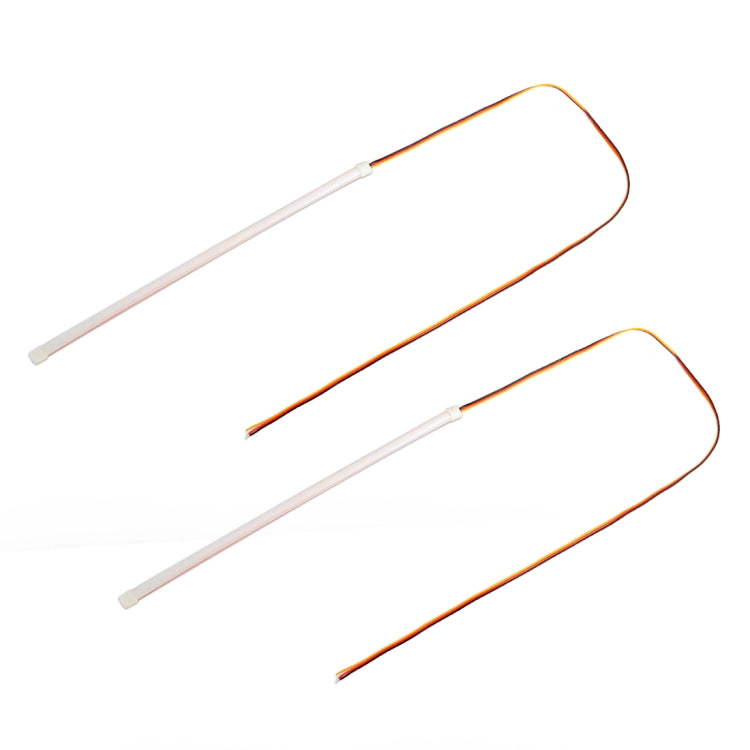 2 PCS 30cm DC12V 3.2W Ultra-thin Car Auto Double Colors Turn Lights / Running Lights (Turn Lights: Yellow Light; Running Lights: White Light)