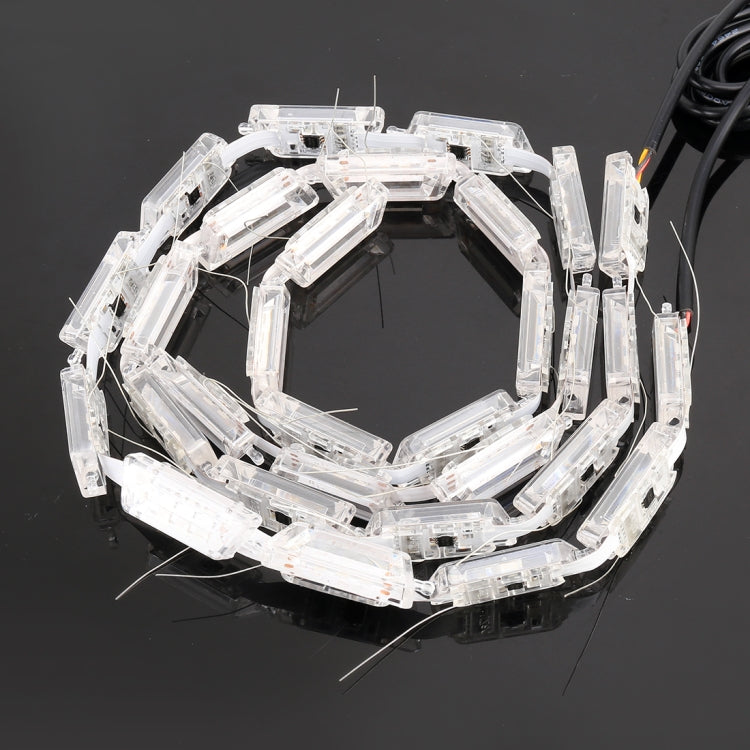 2 PCS 60cm 15-section DC12V 13W Ultra-thin Car Colorful Turn Lights / Running Lights, with 45LEDs SMD-2835RBG Bulbs