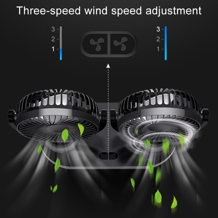 Multi-function Office Car Big Wind Force Mute Electric Fan
