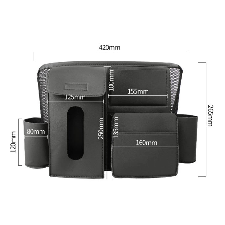 DERANFU Multi-function Car Seat Middle Pocket Storage Bag