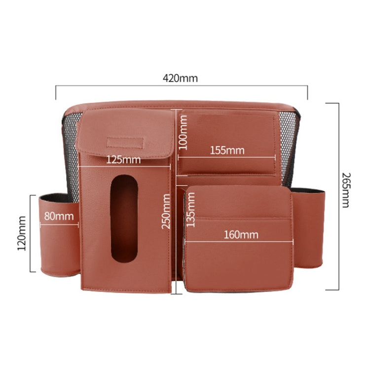 DERANFU Multi-function Car Seat Middle Pocket Storage Bag