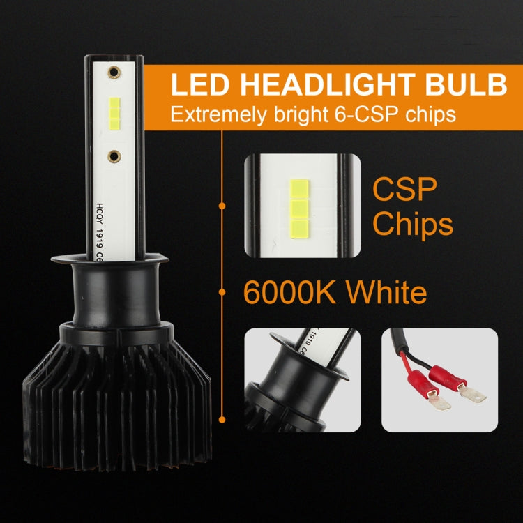 2 PCS EV13 H1 DC9-32V / 14W / 1400LM / 6000K IP67 Car LED Headlight Lamps (White Light)