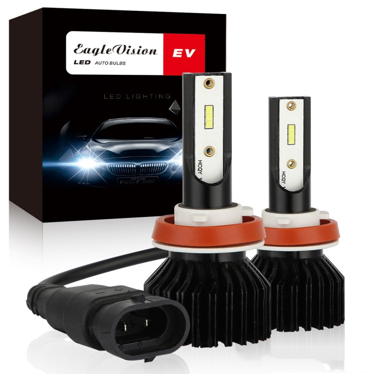 2 PCS EV13 H11 DC9-32V / 14W / 1400LM / 6000K IP67 Car LED Headlight Lamps (White Light)