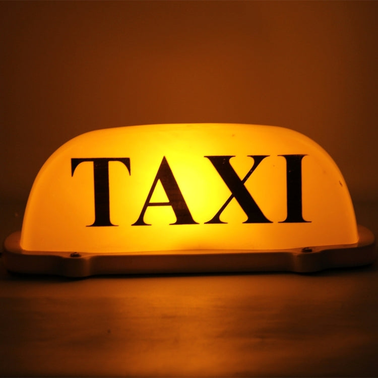 TAXI Bright Top Board Roof Sign Light Indicator Cab Lamp Yellow 12V, Wire Length: 90cm(Yellow Light)