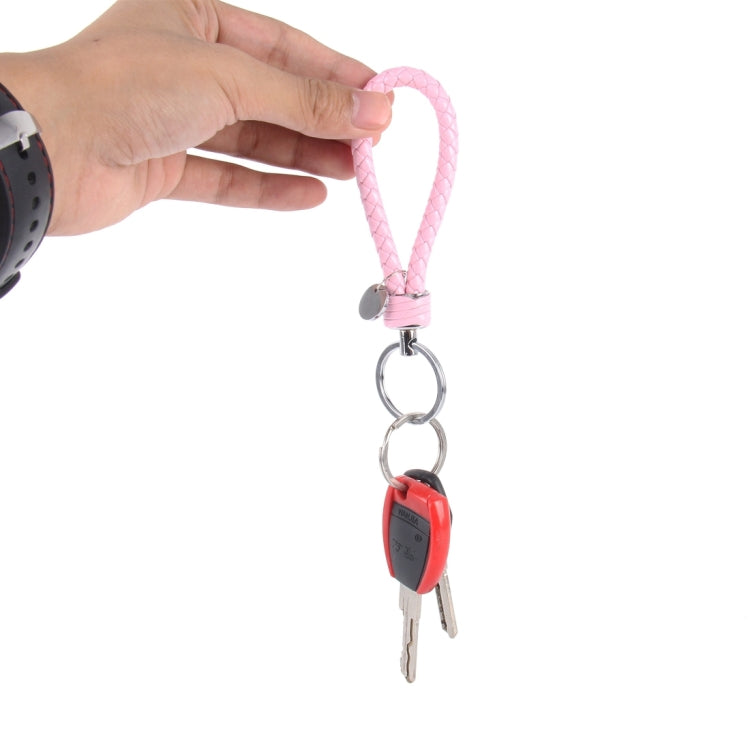 Car Key Ring Holder With Leather Strip