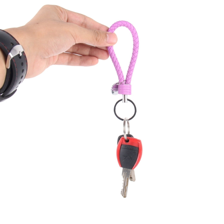 Car Key Ring Holder With Leather Strip