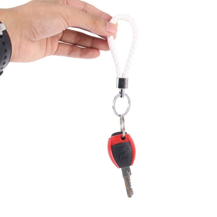 Car Key Ring Holder With Leather Strip